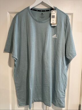adidas Men’s Sky Blue Crew Neck Short Sleeve Tee nwt 2XL